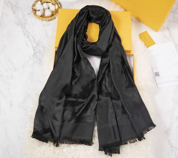 

2024 Fashion bandana Luxury letters Print Scarves Woman Brand cashmere and Silk Scarfs for Women 8colors large size Shawl hijab High quality 0WD8