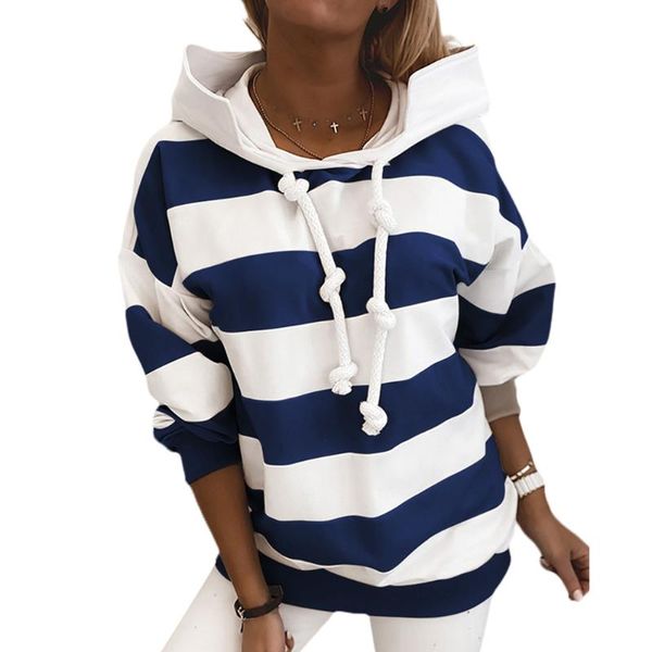 women's hoodies & sweatshirts 2021 women striped long sleeve knotted drawstring pullover hooded female autumn casual, Black
women's hoodies & sweatshirts 2021 women striped long sleeve knotted drawstring pullover hooded female autumn casual, Black