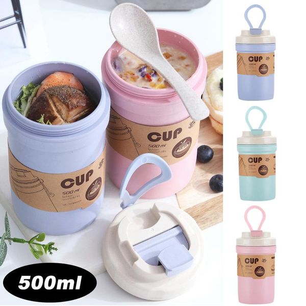 1pc portable water bottle soup cup breakfast bowl leak-proof storage insulated sealed pot lunch box with spoon lid
1pc portable water bottle soup cup breakfast bowl leak-proof storage insulated sealed pot lunch box with spoon lid