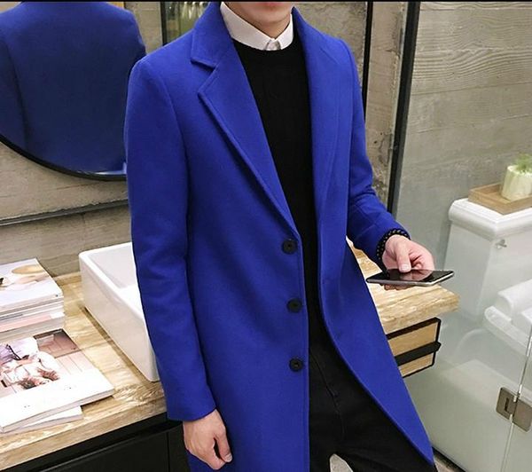 men's wool & blends fashion men winter clothing long royal blue woolen coat slim fit overcoat male oversized casual blend tweed jacket, Black
men's wool & blends fashion men winter clothing long royal blue woolen coat slim fit overcoat male oversized casual blend tweed jacket, Black