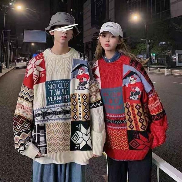 men's sweaters autumn and winter hong kong style for men women lovers loose thickened round neck casual versatile jacket fashion, White;black
men's sweaters autumn and winter hong kong style for men women lovers loose thickened round neck casual versatile jacket fashion, White;black
