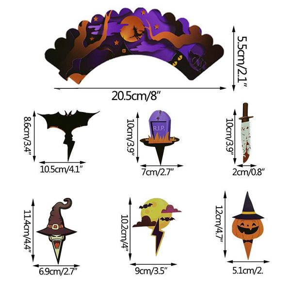 other festive & party supplies 24pcs halloween ornaments cupcake wrapper cup muffins pumpkin witch bat cake ers for home horror decor
other festive & party supplies 24pcs halloween ornaments cupcake wrapper cup muffins pumpkin witch bat cake ers for home horror decor