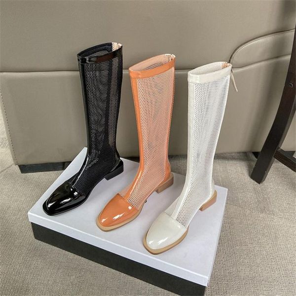 boots spring and summer 2021 net gauze women's cool boots. high-style with low-heeled rear zip-up sandals, Black
boots spring and summer 2021 net gauze women's cool boots. high-style with low-heeled rear zip-up sandals, Black