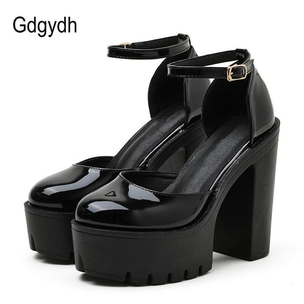 dress shoes gdgydh patent leather platform women high heel ankle buckle square pumps party model footwear 2021 spring, Black
dress shoes gdgydh patent leather platform women high heel ankle buckle square pumps party model footwear 2021 spring, Black