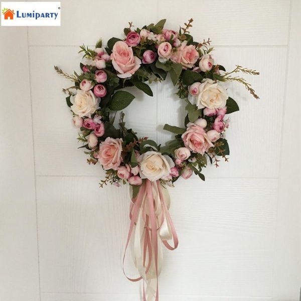 lumiparty floral artificial rose wreath door hanging wall window decoration wreath holiday festival wedding decor (40cm)-25
lumiparty floral artificial rose wreath door hanging wall window decoration wreath holiday festival wedding decor (40cm)-25