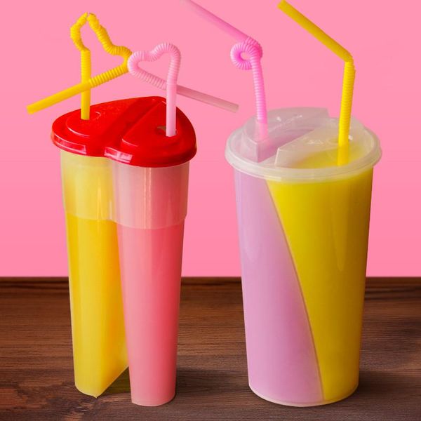 disposable cups & straws 8pcs double share milk tea cup plastic injection grain juice cold drink takeaway packaging thicken
disposable cups & straws 8pcs double share milk tea cup plastic injection grain juice cold drink takeaway packaging thicken