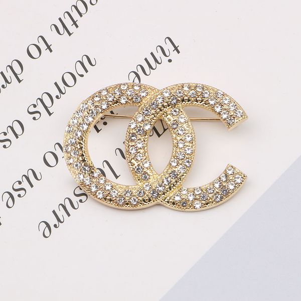 18k gold plated brooches fashion mens womens designer brand double letter brooche luxury geometric inlay crystal rhinestone sweater suit col, Gray
18k gold plated brooches fashion mens womens designer brand double letter brooche luxury geometric inlay crystal rhinestone sweater suit col, Gray