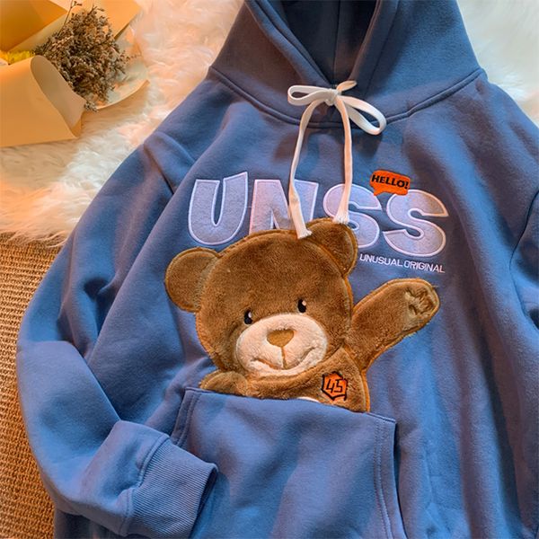 2021 new cartoon bear veet thick women vintage pullover autumn winter casual hoodies for teen girls oversize harajuku 6glv, Black
2021 new cartoon bear veet thick women vintage pullover autumn winter casual hoodies for teen girls oversize harajuku 6glv, Black