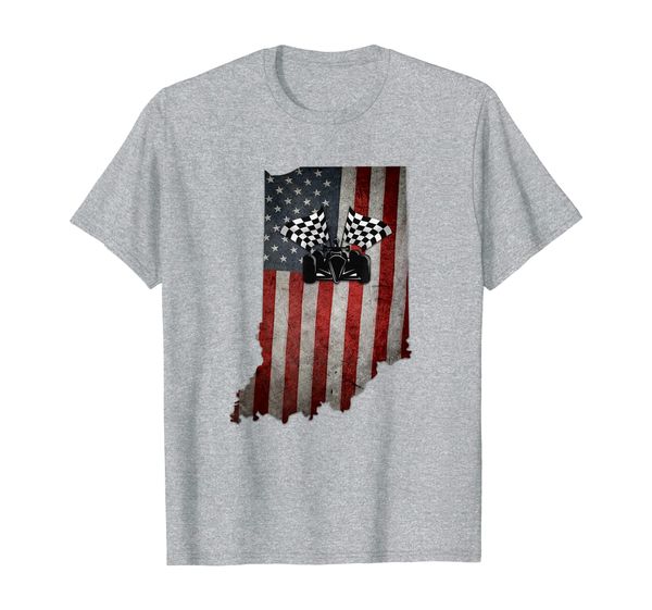 state of indiana racecar t shirt vintage distressed look, White;black
state of indiana racecar t shirt vintage distressed look, White;black