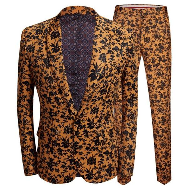 men's suits & blazers printed suit yellow sobretudo masculino floral emcee nightclub singer costume terno slim fit clothing, White;black
men's suits & blazers printed suit yellow sobretudo masculino floral emcee nightclub singer costume terno slim fit clothing, White;black