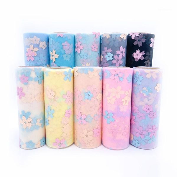 party decoration 15cm 10yards soft tulle sakura printed mesh fabric diy gauze tutu skirt bow poms hairbands clips wedding birthday1
party decoration 15cm 10yards soft tulle sakura printed mesh fabric diy gauze tutu skirt bow poms hairbands clips wedding birthday1