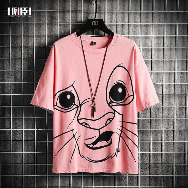 w0503 animal print t-shirt short sleeve t-shirt fat man large cartoon short sleeve 5% loose fitting short sleeve t-shirt, White;black
w0503 animal print t-shirt short sleeve t-shirt fat man large cartoon short sleeve 5% loose fitting short sleeve t-shirt, White;black