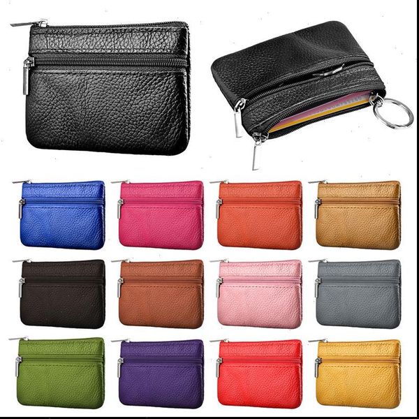 women men leather coin purse wallet clutch zipper small change soft bag mini, Red;black
women men leather coin purse wallet clutch zipper small change soft bag mini, Red;black