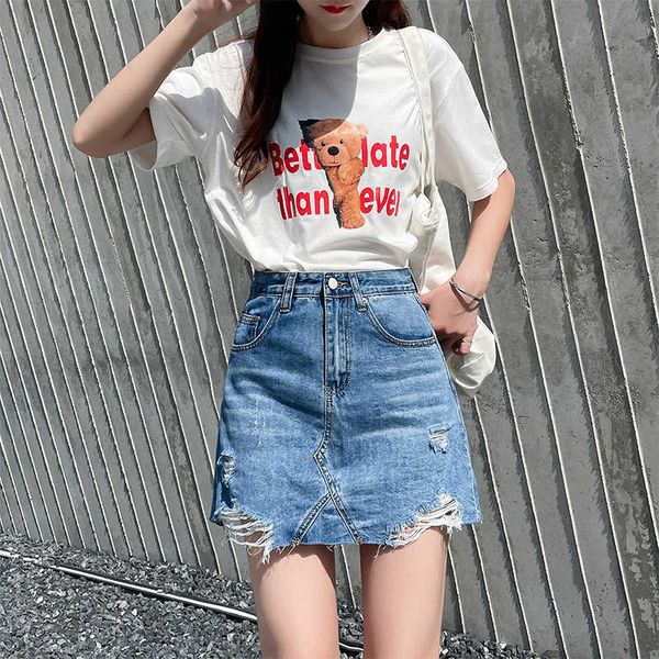 anti gloss summer lining denim skirt personality wear holes irregular stitching a-line short, Black
anti gloss summer lining denim skirt personality wear holes irregular stitching a-line short, Black