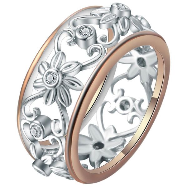 cluster rings silver-gold color ring classic delicate temperament female models rose inlaid zircon hand jewelry, Golden;silver
cluster rings silver-gold color ring classic delicate temperament female models rose inlaid zircon hand jewelry, Golden;silver