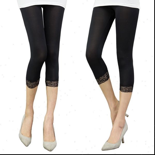 women elastic lace leggings summer thin three quarter pants bodycon jeggings big size cropped short trousers black white
women elastic lace leggings summer thin three quarter pants bodycon jeggings big size cropped short trousers black white