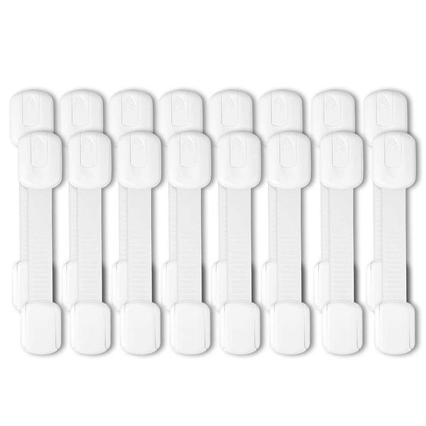 child safety strap locks (16 pack) for fridge, cabinets, drawers, dishwasher, toilet, adhesive no drilling
child safety strap locks (16 pack) for fridge, cabinets, drawers, dishwasher, toilet, adhesive no drilling
