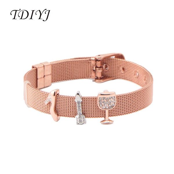 charm bracelets tdiyj high heels arrow goblet diy rose gold black bracelet personized keeper mesh slide charms stainless steel 6pcs/lot, Golden;silver
charm bracelets tdiyj high heels arrow goblet diy rose gold black bracelet personized keeper mesh slide charms stainless steel 6pcs/lot, Golden;silver