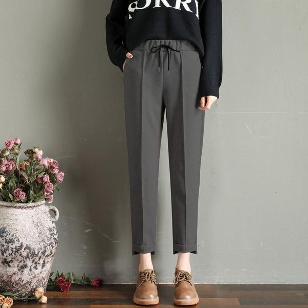 make loose cloth trousers slacks qiu dong female turnip pants show thin foot trousers high waist, Black;white
make loose cloth trousers slacks qiu dong female turnip pants show thin foot trousers high waist, Black;white
