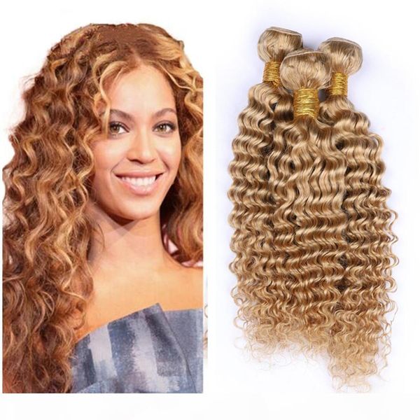 brazilian virgin human hair deep wave honey blonde bundles 3pcs lot deep curly wavy hair extensions #27 color hair, Black;brown
brazilian virgin human hair deep wave honey blonde bundles 3pcs lot deep curly wavy hair extensions #27 color hair, Black;brown