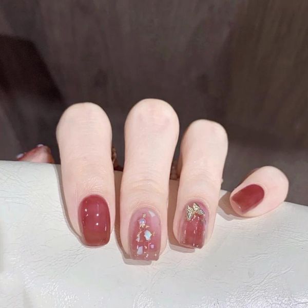 false nails 24pcs butterfly nail patch red wine glue type removable short paragraph fashion manicure sticker, Red;gold
false nails 24pcs butterfly nail patch red wine glue type removable short paragraph fashion manicure sticker, Red;gold