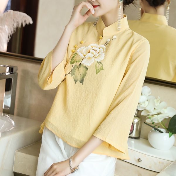 women clothing flower embroidery tang costume chinese style shirt traditional qipao cheongsam blouse for lady 10139, Red
women clothing flower embroidery tang costume chinese style shirt traditional qipao cheongsam blouse for lady 10139, Red