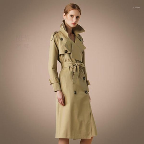 women's trench coats 2021 spring classic european coat khaki blue double breasted female overcoat long slim streetwear windbreaker lx26, Tan;black
women's trench coats 2021 spring classic european coat khaki blue double breasted female overcoat long slim streetwear windbreaker lx26, Tan;black