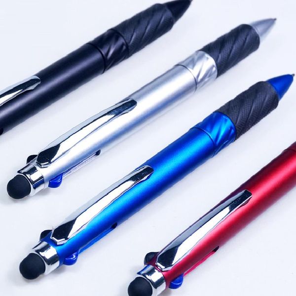 ballpoint pens 4 in 1multifunctional 3-color pen 1.0mm black/blue/red ink signature stylus for writing stationary office supplies, Blue;orange
ballpoint pens 4 in 1multifunctional 3-color pen 1.0mm black/blue/red ink signature stylus for writing stationary office supplies, Blue;orange