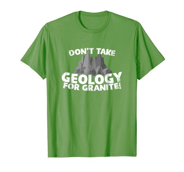 funny geology t-shirt - don't take geology for granite, White;black 
funny geology t-shirt - don't take geology for granite, White;black