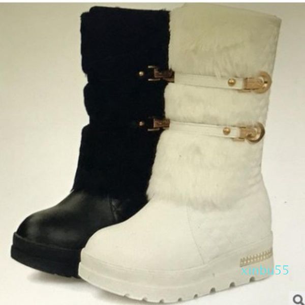 boots platform shoes woman warm zapatos de mujer botas snown laides mid calf down ins, Black
boots platform shoes woman warm zapatos de mujer botas snown laides mid calf down ins, Black