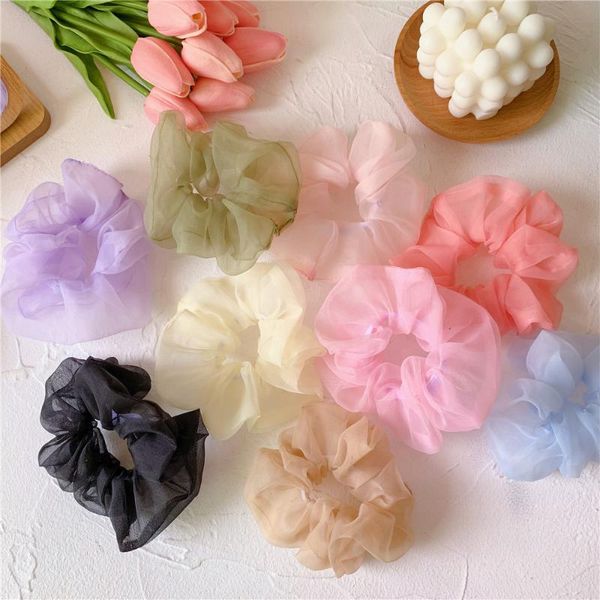 hair accessories korean scrunchie women bands solid chiffon girls elastic ponytail ties ropes, Slivery;white
hair accessories korean scrunchie women bands solid chiffon girls elastic ponytail ties ropes, Slivery;white