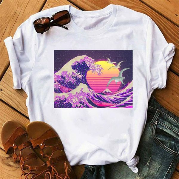 fashion harajuku tee aesthetic womens short sleeve art vintage japanese style streetwear, White
fashion harajuku tee aesthetic womens short sleeve art vintage japanese style streetwear, White