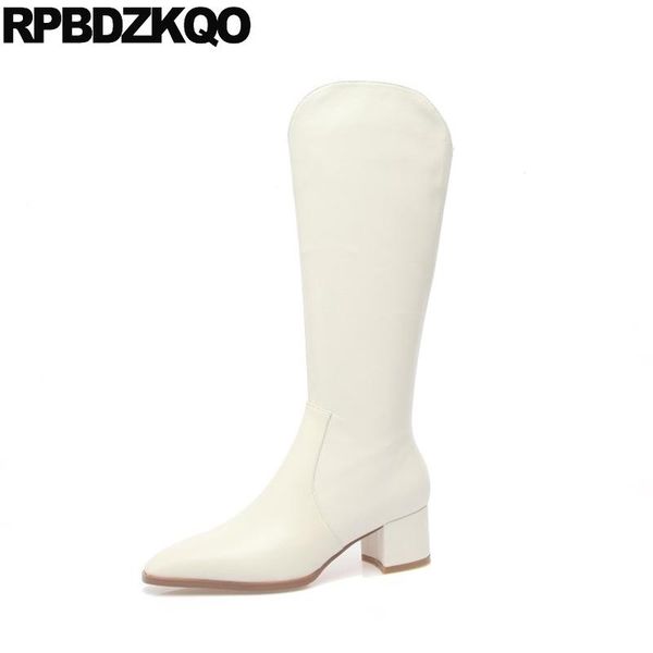 boots tall trending winter block chunky shoes pointed toe beige fur long real leather western cowboy women cowgirl knee high, Black
boots tall trending winter block chunky shoes pointed toe beige fur long real leather western cowboy women cowgirl knee high, Black