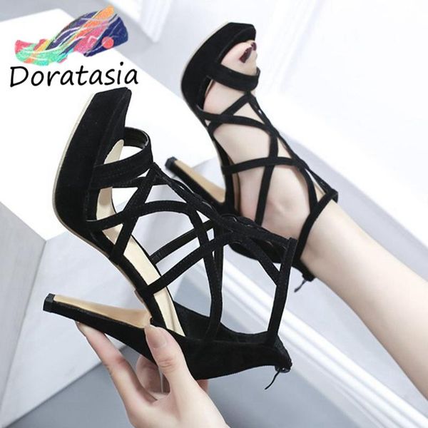 dress shoes doratasia women zipper high heels party fashion solid sandals flock summer platform, Black
dress shoes doratasia women zipper high heels party fashion solid sandals flock summer platform, Black