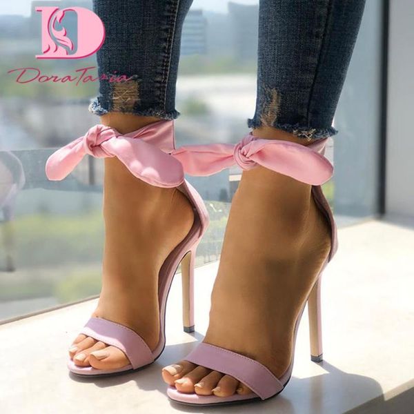 doratasia new ins women's thin high heels sandals fashion bowknot summer sandals women party office shoes woman, Black
doratasia new ins women's thin high heels sandals fashion bowknot summer sandals women party office shoes woman, Black