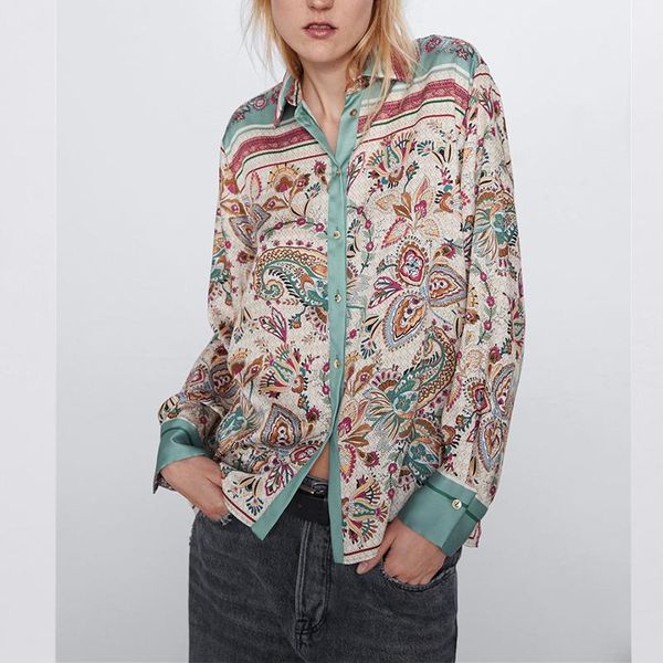 women's blouses & shirts fashion women long sleeve flower print blouse ladies party dames streetwear casual blusas femininas elegante, White
women's blouses & shirts fashion women long sleeve flower print blouse ladies party dames streetwear casual blusas femininas elegante, White