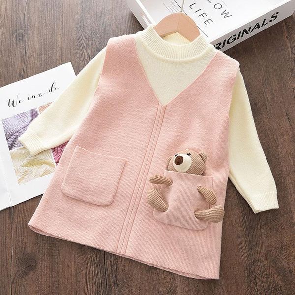 girl's dresses melario baby sweater girl dress children clothing autumn winter pullover knitted vest 2pcs outfits kid, Red;yellow
girl's dresses melario baby sweater girl dress children clothing autumn winter pullover knitted vest 2pcs outfits kid, Red;yellow