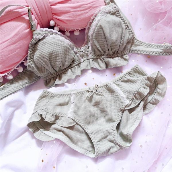 bras sets cotton bow lace wireless thongs lingerie set women push up bra and panty japanese student girl's underwear, Red;black
bras sets cotton bow lace wireless thongs lingerie set women push up bra and panty japanese student girl's underwear, Red;black