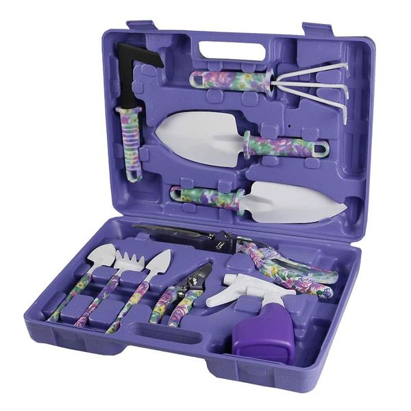 professional hand tool sets 10pcs gardening set with carrying case tools including shovel watering can trowel transplanter weeder pruner
professional hand tool sets 10pcs gardening set with carrying case tools including shovel watering can trowel transplanter weeder pruner