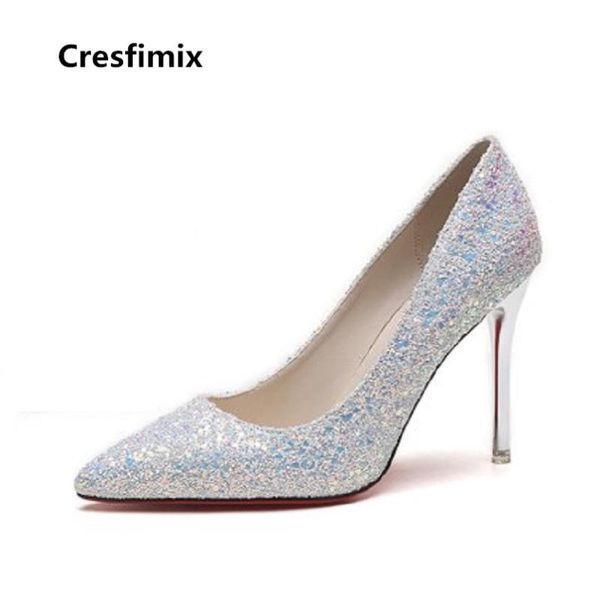 dress shoes cresfimix femmes hauts talons women casual street pu leather high heel lady leisure pointed toe silver heels b2628, Black
dress shoes cresfimix femmes hauts talons women casual street pu leather high heel lady leisure pointed toe silver heels b2628, Black