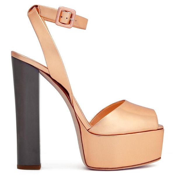 sandals ladies open toe platform buckle high heel patent leather large size women's shoes thick, Black
sandals ladies open toe platform buckle high heel patent leather large size women's shoes thick, Black