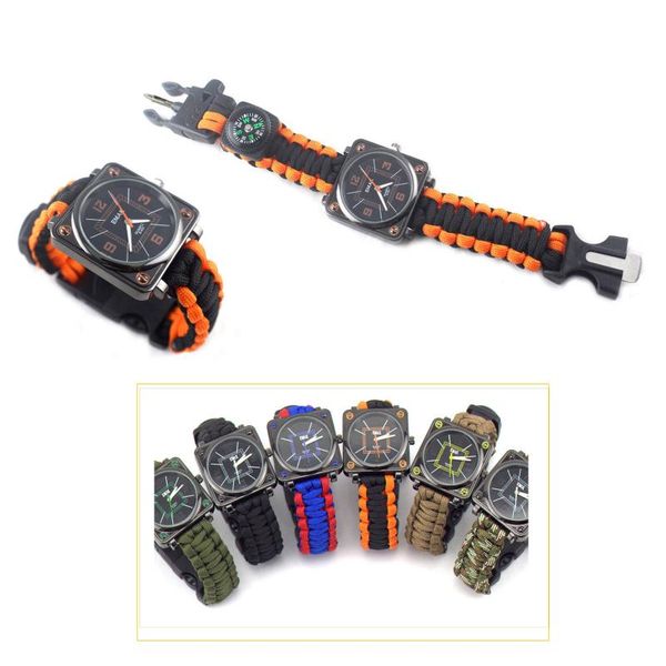 outdoor gadgets multifunctional hiking survival paracord with watch.whistle.compass multifunction tools
outdoor gadgets multifunctional hiking survival paracord with watch.whistle.compass multifunction tools