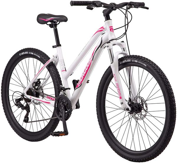 mongoose switchback mountain bike 8-21 speeds 27.5-inch wheels aluminum frame disc brakes multiple white
mongoose switchback mountain bike 8-21 speeds 27.5-inch wheels aluminum frame disc brakes multiple white