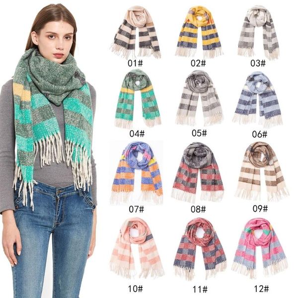 winter warm soft scarf women cashmere stripe scarves plaid shawl wraps fashion designer long tassel female bufanda, Blue;gray
winter warm soft scarf women cashmere stripe scarves plaid shawl wraps fashion designer long tassel female bufanda, Blue;gray