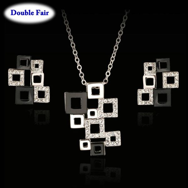 earrings & necklace unique geometry cubic zirconia engagement necklace&earrings silver color crystal party jewelry sets for women gift dws23
earrings & necklace unique geometry cubic zirconia engagement necklace&earrings silver color crystal party jewelry sets for women gift dws23