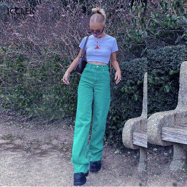 women's pants & capris 2021 green women wide leg jeans woman high waist ladies casual zipper button summer straight denim trousers, Black;white
women's pants & capris 2021 green women wide leg jeans woman high waist ladies casual zipper button summer straight denim trousers, Black;white