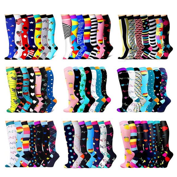 sports socks 7pairs/set compression reduce muscle vibration prevent varicose veins stockings men women cycling running, Black
sports socks 7pairs/set compression reduce muscle vibration prevent varicose veins stockings men women cycling running, Black
