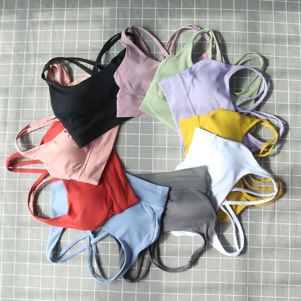 new fabric nylon naked feel breathable women yoga bra shockproof push up sports wear outdoor exercise clothes fitness, White;black
new fabric nylon naked feel breathable women yoga bra shockproof push up sports wear outdoor exercise clothes fitness, White;black