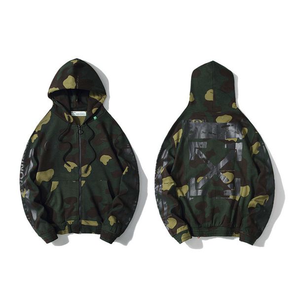 fashion brand classic 99 camouflage graffiti ow hooded zipper sweater men's and women's coats, Black
fashion brand classic 99 camouflage graffiti ow hooded zipper sweater men's and women's coats, Black
