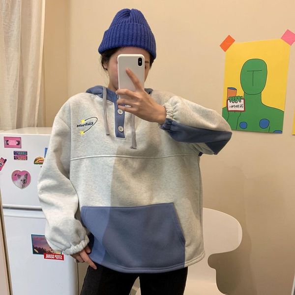 women's hoodies & sweatshirts real po of autumn clothing korean style alphabet embroidery hooded loose, Black
women's hoodies & sweatshirts real po of autumn clothing korean style alphabet embroidery hooded loose, Black
